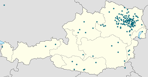 Harta lui Tulln an der Donau cu marcatori pentru fiecare suporter