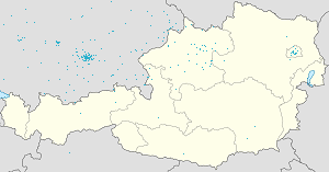 Kart over Linz med markører for hver supporter