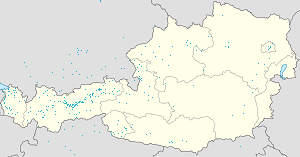 Harta lui Innsbruck cu marcatori pentru fiecare suporter