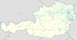 Mapa města Dolní Rakousy se značkami pro každého podporovatele 