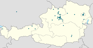 Karte von Steyr mit Markierungen für die einzelnen Unterstützenden