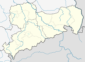 Mapa de Zwickau com marcações de cada apoiante