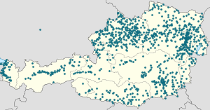 Map of Austria with markings for the individual supporters