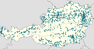 Karte von Österreich mit Markierungen für die einzelnen Unterstützenden