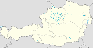 Latvijas karte Bezirk Steyr-Land ar atzīmēm katram atbalstītājam 