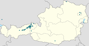Map of Angerberg with markings for the individual supporters