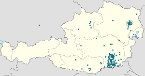 Mappa di Distretto di Deutschlandsberg con ogni sostenitore 