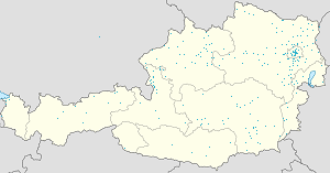Mapa Austria z oznaczeniami poszczególnych kibiców