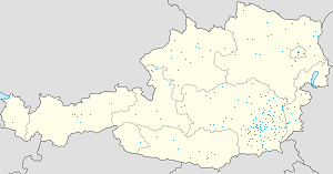 Itävalta kartta tunnisteilla jokaiselle kannattajalle