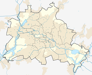 Map of Berlin with markings for the individual supporters