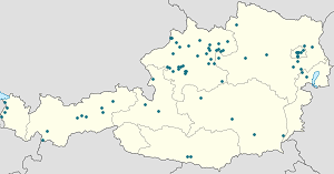 Karte von Österreich mit Markierungen für die einzelnen Unterstützenden