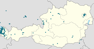 Karte von Vorarlberg mit Markierungen für die einzelnen Unterstützenden