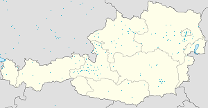 Mapa města Okres Zell am See se značkami pro každého podporovatele 