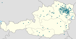 A(z) Tulln an der Donau térképe címkékkel minden támogató számára