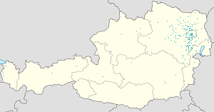 Map of Lower Austria with markings for the individual supporters