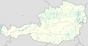 Biresyel destekçiler için işaretli Avusturya haritası