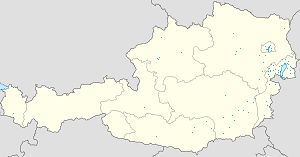 Mapa mesta Burgenland so značkami pre jednotlivých podporovateľov