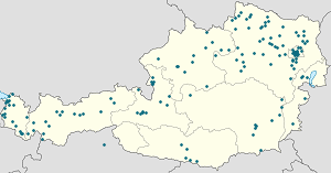 Mapa de Austria con etiquetas para cada partidario.