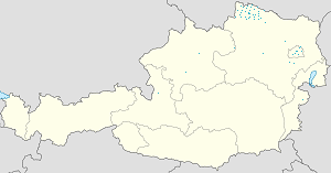 Mapa de Waidhofen an der Thaya con etiquetas para cada partidario.