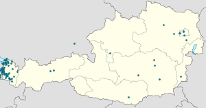 Map of Vorarlberg with markings for the individual supporters
