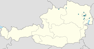 Karta över Gemeindebezirk Favoriten med taggar för varje stödjare