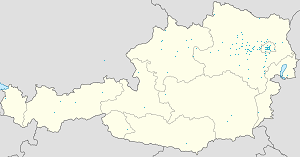 Karta mjesta Austrija s oznakama za svakog pristalicu