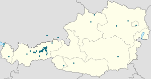 Karte von Schwaz mit Markierungen für die einzelnen Unterstützenden