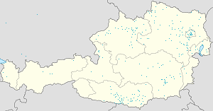 Mapa Austria z oznaczeniami poszczególnych kibiców