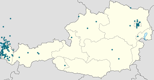 Karte von Vorarlberg mit Markierungen für die einzelnen Unterstützenden