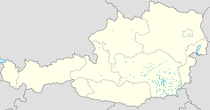 Map of Styria with markings for the individual supporters