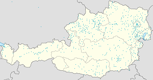 Karta över Österrike med taggar för varje stödjare