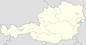 Carte de Tyrol avec des marqueurs pour chaque supporter