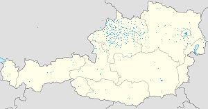 Kaart van Opper-Oostenrijk met markeringen voor elke ondertekenaar