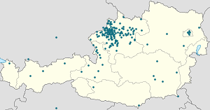 Map of Taiskirchen im Innkreis with markings for the individual supporters