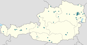 Mapa Austria ze znacznikami dla każdego kibica