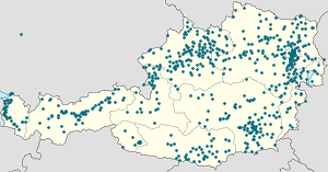 Map of Austria with markings for the individual supporters