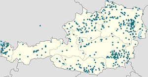 Karte von Österreich mit Markierungen für die einzelnen Unterstützenden