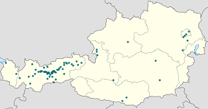 Map of Amras with markings for the individual supporters