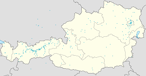Mapa mesta Tirolsko so značkami pre jednotlivých podporovateľov