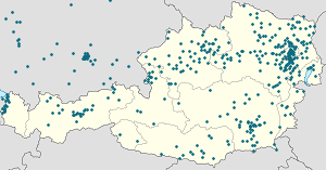 Ავსტრია-ის რუკა თითოეული მხარდამჭერის მარკერებით