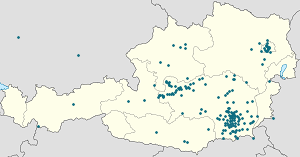 Mapa de Estíria com marcações de cada apoiante