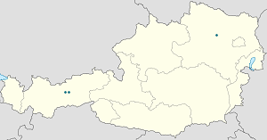Map of Innsbruck with markings for the individual supporters
