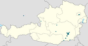 Karte von Graz mit Markierungen für die einzelnen Unterstützenden