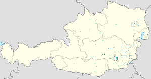 Mapa Austria z oznaczeniami poszczególnych kibiców