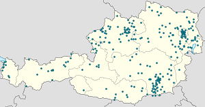 Map of Austria with markings for the individual supporters