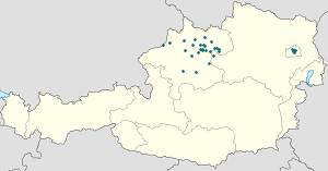 Karte von Österreich mit Markierungen für die einzelnen Unterstützenden