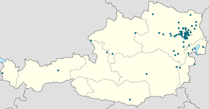 Map of Hietzing with markings for the individual supporters