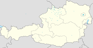 Mapa mesta Aigen-Schlägl so značkami pre jednotlivých podporovateľov