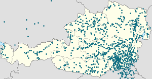 Map of Styria with markings for the individual supporters