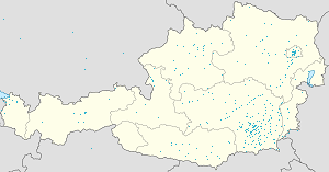 Karte von Steiermark mit Markierungen für die einzelnen Unterstützenden